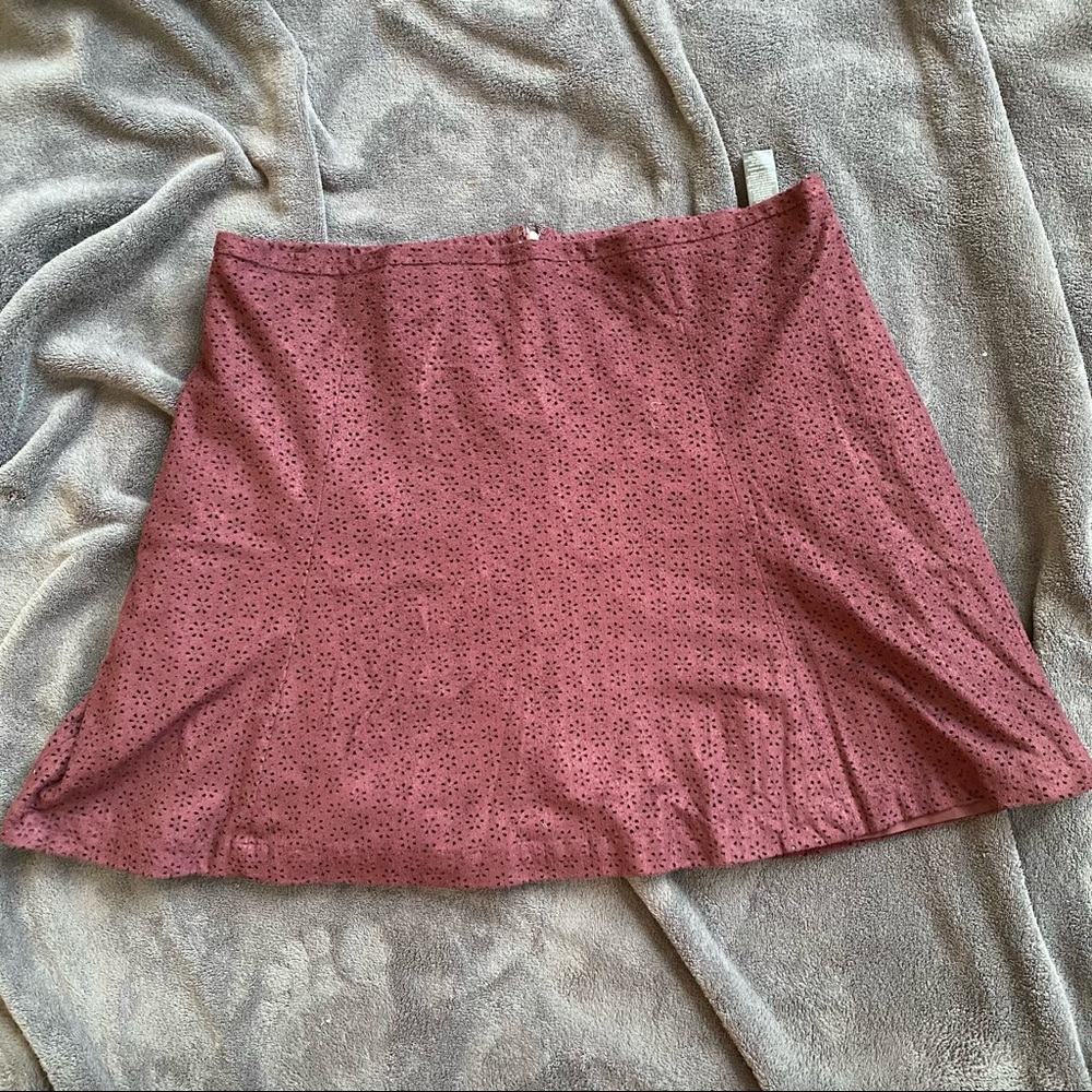 Purple mini skirt